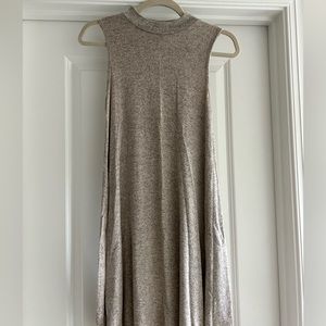 Acemi Mock Neck Sleeveless Sweater dress